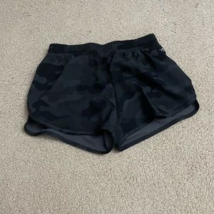 Black and gray camo shorts